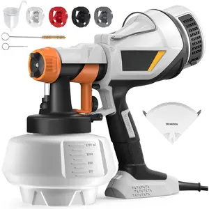 Sprayer -  HVLP Electric   , 1200ml High Capacity Container Easy to Clean, 4 Nozzles and 3 Patterns, for Furniture, Cabinets, Fence, Walls, Door, Garden Chairs etc