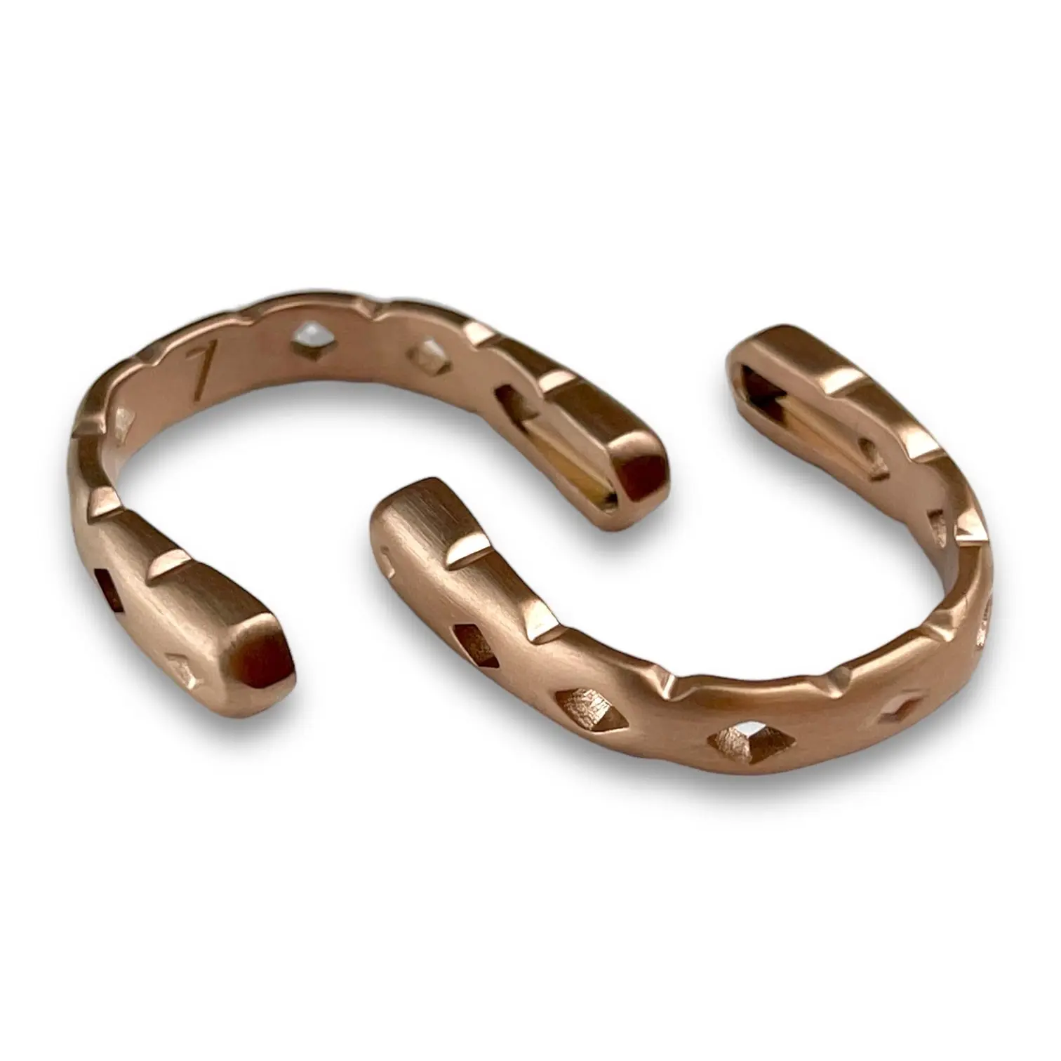 Rose Gold CrownCut Ring Band