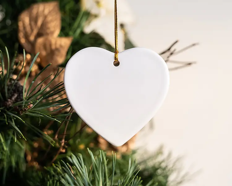Ross Heart Ceramic Ornament Hanging Decor Office Living Room