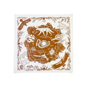 Desert Bandana – 100% Cotton Desert Dwellers Scarf, Western Style Head Scarf, Nature Neckerchief Gift