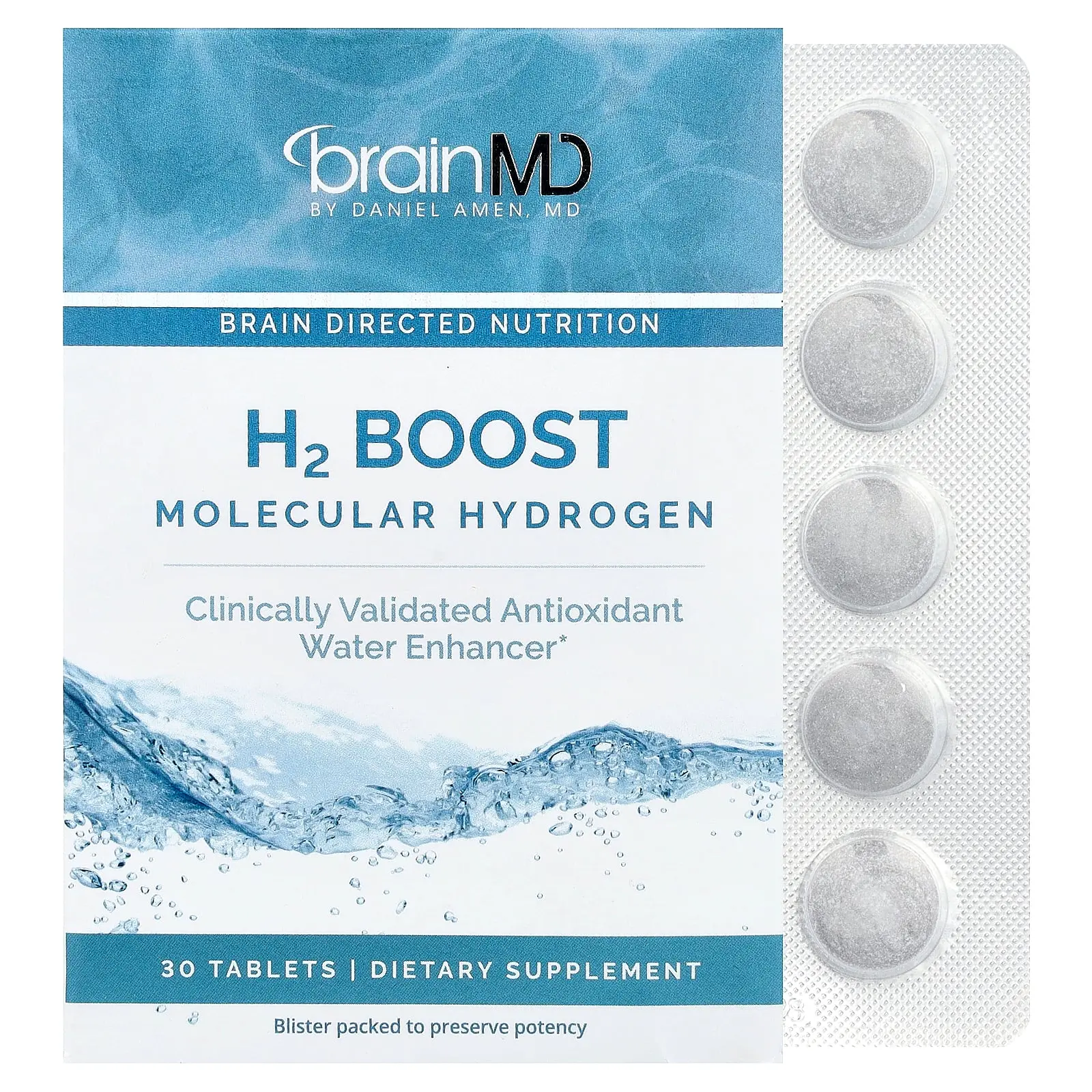 BrainMD H2 Boost Molecular Hydrogen, 30 Tablets (80 mg per Tablet) BrainMD H2 Boost Molecular Hydrogen, 30 Tablets (80 mg per Tablet)
