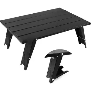 Ultralight Folding Beach Table Adjust Height Aluminum Portable Mini Camping Table