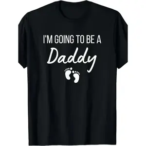 I'M Going To Be A Daddy T-Shirt | For Expecting Fathers, New Dad Gift, All-Season Humor, Men'S Design Print, Round Neck, Short Sleeve, Soft Breathable, Machine Washable