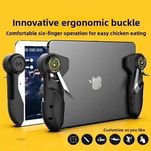 Popular Mi Mo AK-PAD6K Six Finger PUBG Gaming Gadget Tablet Computer Open Mirror Shooting Auxiliary Game Handle