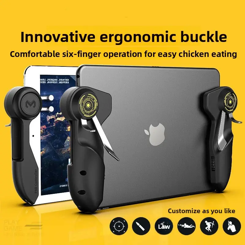 Popular Mi Mo AK-PAD6K Six Finger PUBG Gaming Gadget Tablet Computer Open Mirror Shooting Auxiliary Game Handle