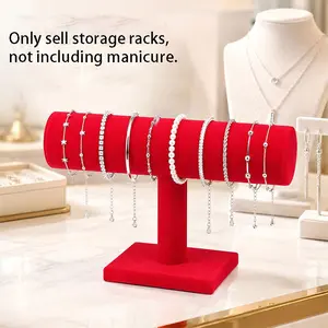 Necklace Jewelry Display Rack, Home Suspended T-Bar Bracelet Organizer, 1/2 Pieces, Elegant Storage Solution for Accessories