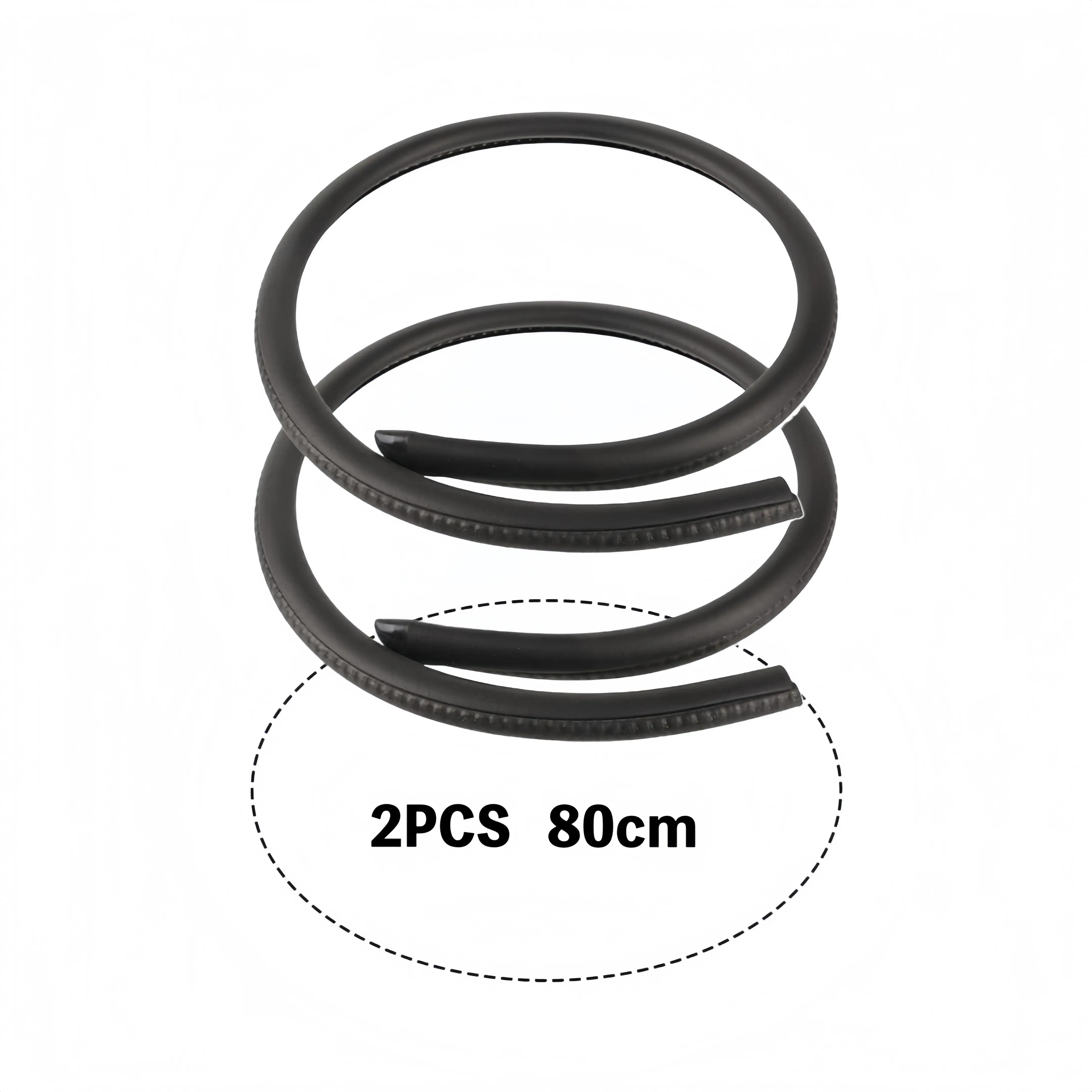 2Pcs B Pillar Sealing Barrier - Weather Removal Guard For Car Soundproofed, Auto Finishing Edge Protector For SUV Truck RV | High Density Rubber Seal | Frame with Buckle EPDM Rubber Strip
