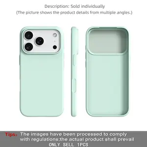 BASE MORE COVER ultra-thin liquid silicone iPhone case, Lightweight shockproof cover, Protective, Soft touch feel, soft edge wrapping, matte soft, Skin-like texture, Suitable for Apple iPhone 17 Pro Max/13 Pro Max Plus