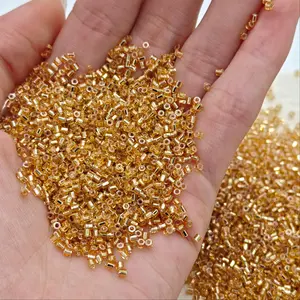 2500pcs Hexagonal Glass Beads Set, 1.8mm Diameter, 7 Colors, DIY Jewelry Making Supplies, Cross Stitch Accessories, Gift Idea