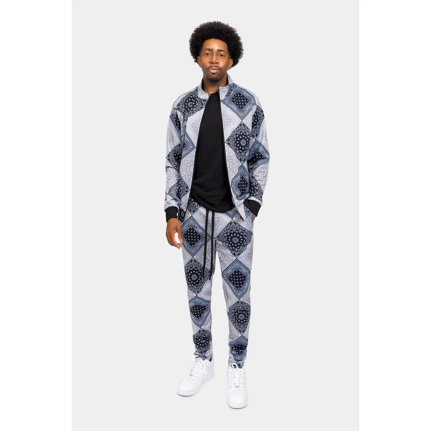 All Over Bandana Pattern Track Suit