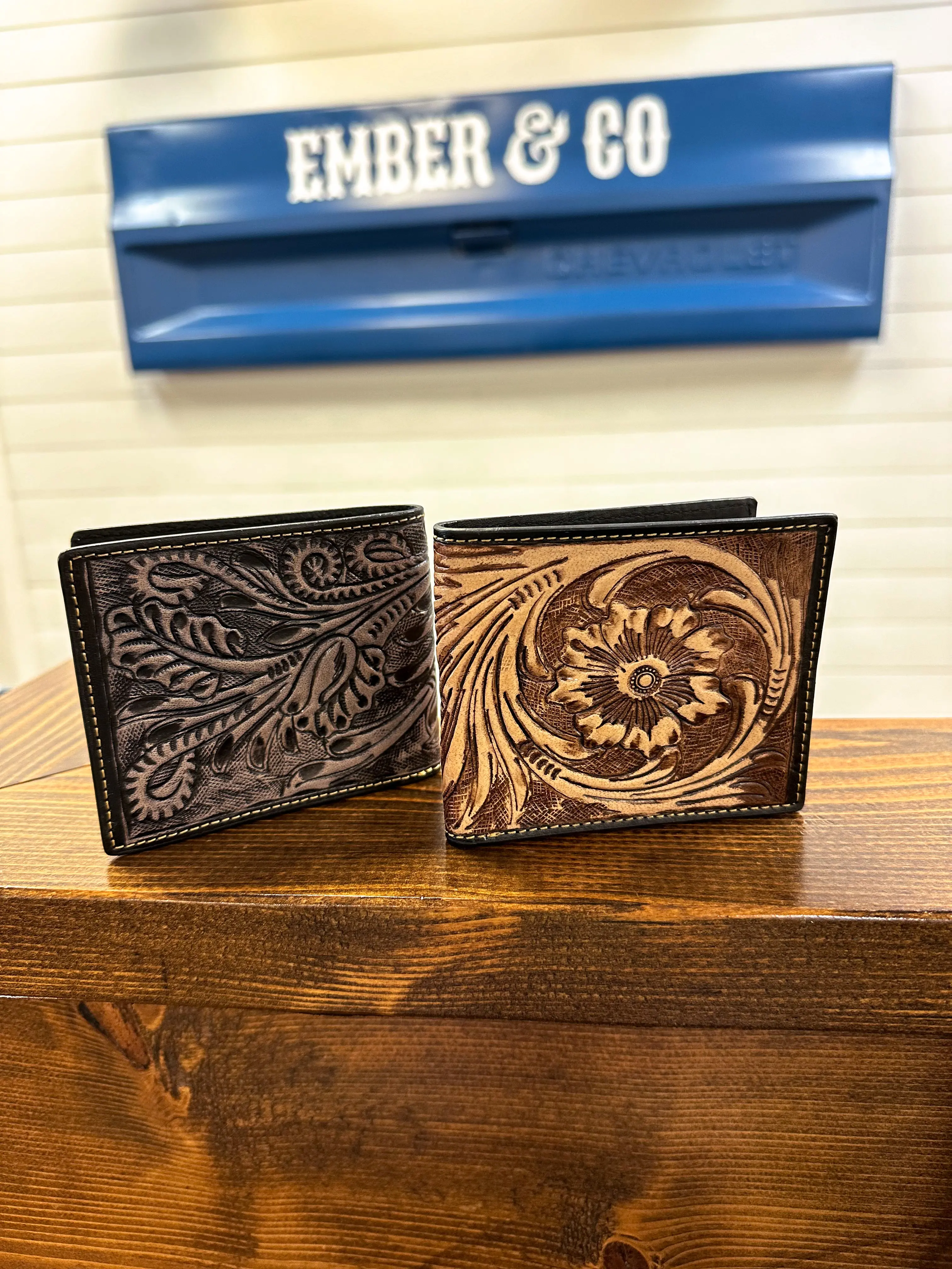 Tooled Bi-Fold Wallet