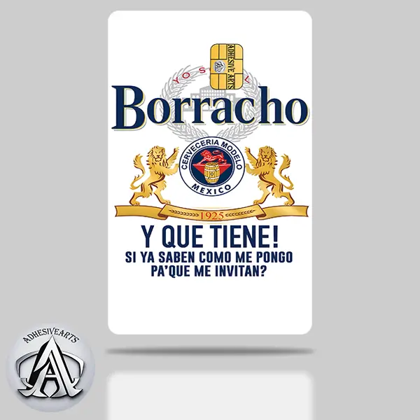 El Borracho Debit Card Skin/Decal - High Quality Vinyl for Customization and Personalization