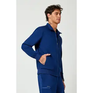 Healing Hands Purple Label Mens Jonathan Bomber Scrub Jacket