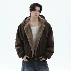 Men's Vintage Fleece Lined Hooded Jacket