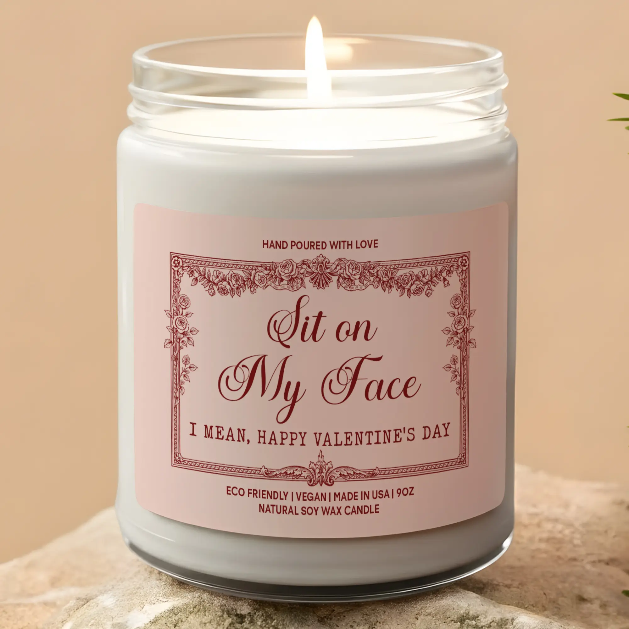 MAKEAGIFT Funny Sarcastic Candle, Unique Valentine’s Day Gift, Eco-Friendly Candles, Romantic Scent Gift, Humorous Presents Candle
