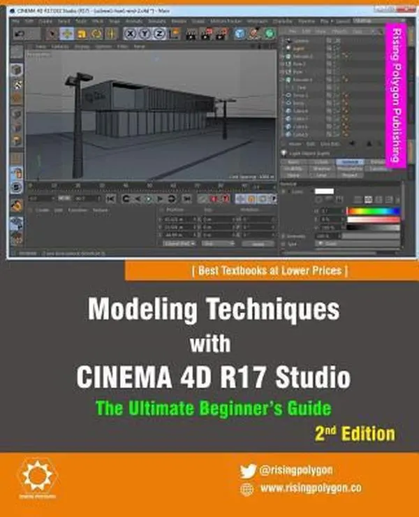 USED Book - Modeling Techniques with Cinema 4D R17 Studio - The Ultimate Beginner's Guide by Polygon, Rising (Paperback) - english