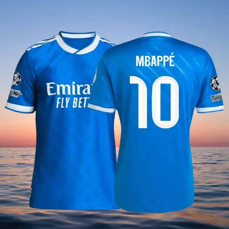MBAPP3' Number 10 2526 Home & Away Soccer Jersey, Short Sleeve Football Shirt, Breathable Game Day Sports Top, Men's Athletic Fan Apparel, Personalized Football Shirt, Multiple Sizes