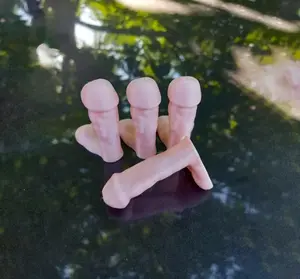 4 Pcs Skin-Colored Prank Valve Stem Caps, Funny Prank Gift, Bike & Motorcycle Valve Caps, Humorous Vehicle Accessories