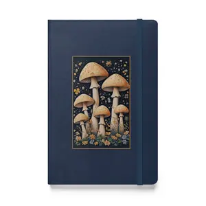 Midnight Starlight Mushrooms Journal; Cottagecore journal