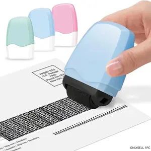 Lotosug Identity Theft Protection Roller Stamp for Hiding Sensitive Information, 1 Count Confidential Roller Stamp, Anti Theft, Privacy & Security Stamp, Designed for ID Blackout Security, Office Supplies