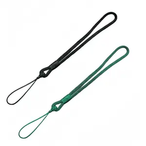 Cell Phone Lanyard Braided Phone Wrist Strap Mobile Wrist Lanyard Phone Chain Mobile Phone Strap 2 count Black/Green