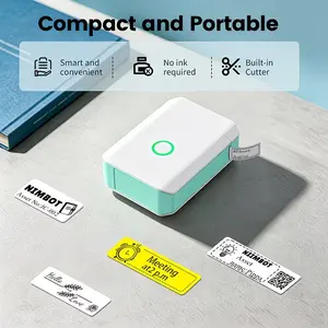 Portable Thermal Label Printer Suitable for Organizing, Compatible for Smartphones/Tablets with App, Thermal Paper Printer for Home Office, Mini Label Maker Machine with Tape, Mobile Sticker Printer for Storage & Inventory Labeling
