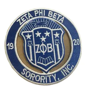 Zeta Phi Beta shield patch