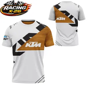 KTM Racing Graphic High Quality Soft Breathable Lightweight Fabric Premium Comfort Tee Polyester, KTM Fan Graphic Tee, Motocross Racing Streetwear Graphic Shirt, Gift for Dirt Bike Fans