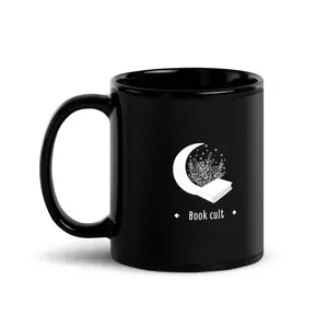 Book cult Black Glossy Mug