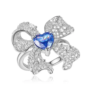 Alecia Bow Ring in Tanzanite