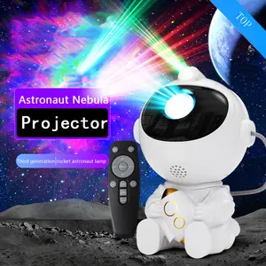 LED Star for galaxy Projector Night Lights, Astronaut Starry Sky Projection Lamp for Bedroom Living Room Decorations, Nebula Ceiling Projection Light, LED Ambient Night Light with Remote Control, Dimmable Multiple Modes, Suitable for Christmas Party
