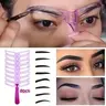 Reusable Eyebrow Template Set with Handle, Eyebrow Makeup Tool, Make up Tools