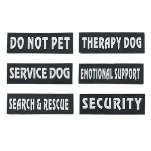 GSS - Pair Of Removable Reflective Dog Harness Patches