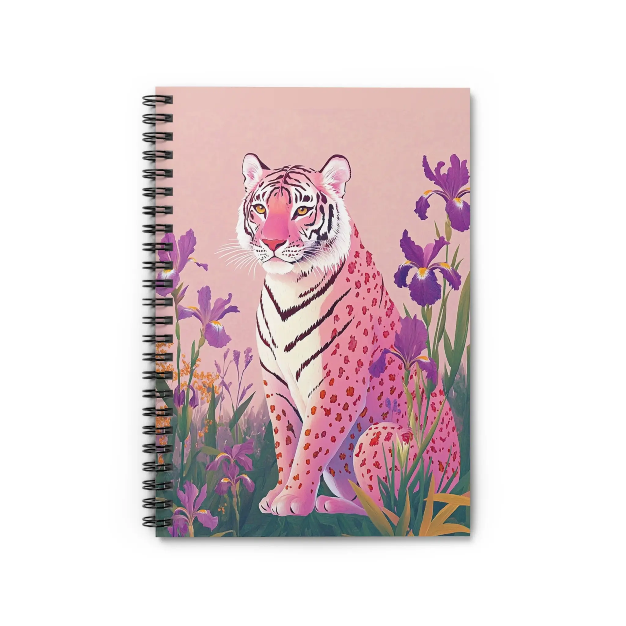 Whimsical Tiger Spiral Notebook - Perfect for Journaling, Note-taking, Gift for Artists, Students, and Nature Lovers