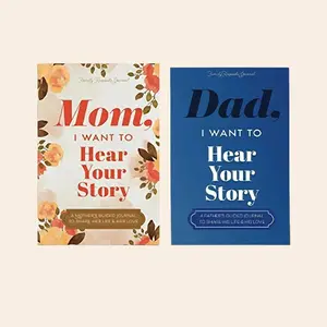 Mom/Dad, I Want to Hear Your Story - The Gift That is a Keepsake Journal of Her Life - Mother's Day Gift Birthday Gift Elegantly  Designed