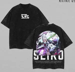 Limited Edition Dandadan X Seiko Ayase Tee, Vintage Washed Oversize Anime Manga T-Shirt, Double Printed Heavyweight Cotton Top, Gift for Anime Fan & Lover OQH