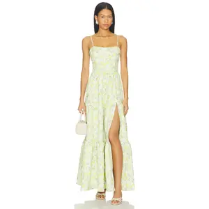 ELLIATT Posey Gown in Yellow Floral Print