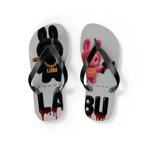 Cute Gag Twinn Flip Flops, Summer Beachwear, Fun Vacation Sandals, Unique Gift for Kids, Trendy Home Footwear