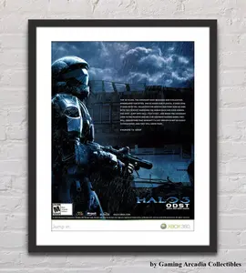 Halo 3 ODST Game .Poster Decorations, Holiday Poster - Halloween Party Decorations.Wall Decor.Poster Gift For Holiday, Halloween, Birthday, Christmas