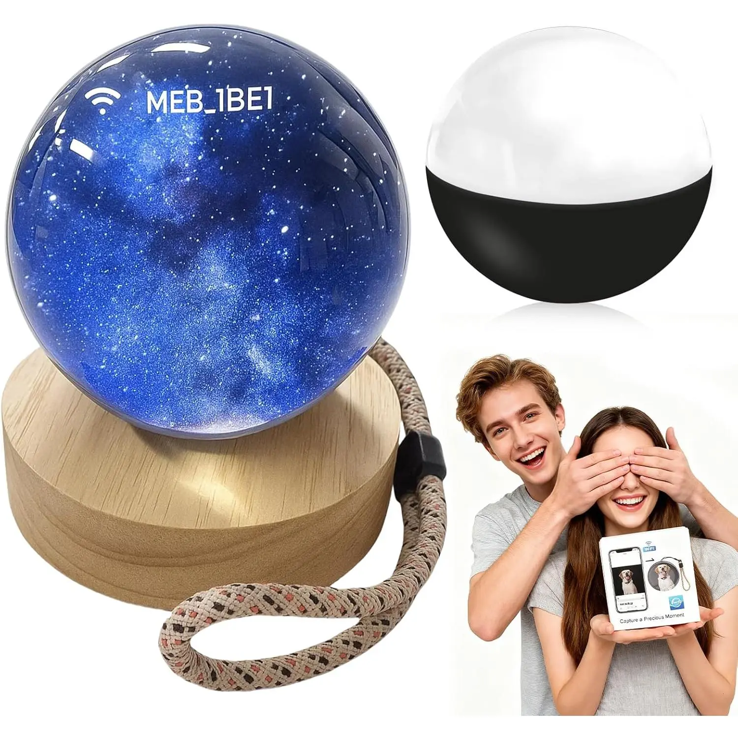Upgraded WiFi Crystal Ball Video Player | Personalized Magical Memory & Gift