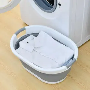 Foldable Laundry Basket, 1 Count Household Clothes Storage Basket, Clothes Laundry Basket with Handle, Home Organizer for Bathroom, Laundry Room