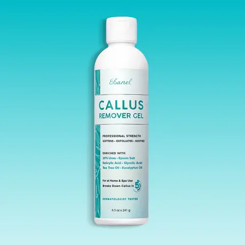 Ditch Rough Skin! Ebanel Callus Gel, 20% Urea, Salicylic Acid – Salon Quality at Home, Lavender, Exfoliator