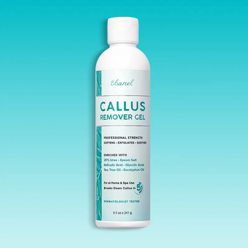Ditch Rough Skin! Ebanel Callus Gel, 20% Urea, Salicylic Acid – Salon Quality at Home, Lavender, Exfoliator
