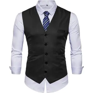 Mens Formal Business Vest for Suit or Tuxedo