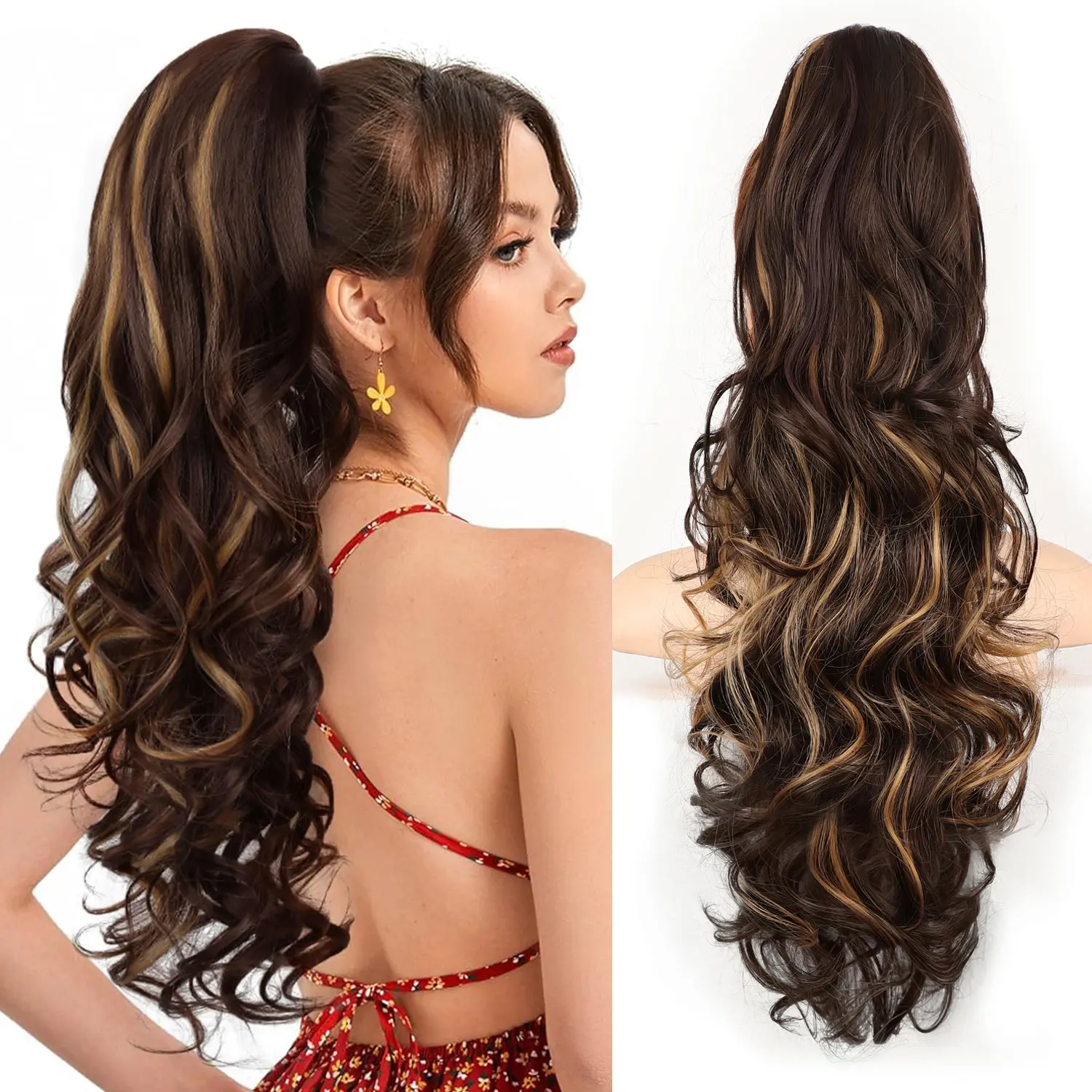 Chocolate Brown with Caramel Blonde