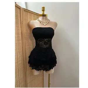 Sara Lace skirt with shorts strapless top