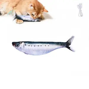 Flopping Fish Cat Toy Realistic Interactive Cat Toy Rechargeable Catnip Toy for Indoor Cats Exercise Play Toy for All Breeds Easter Gift Premium Quality