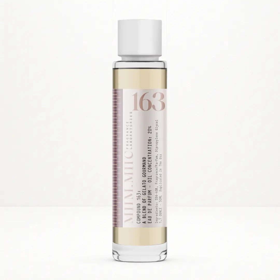 No 163 Gelato Gourmand Eau De Parfum Creamy Vanilla Almond & Fresh Florals Spray for Cozy Refined Scent 20% Oil Concentration