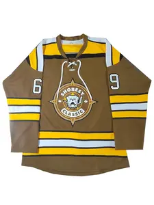 Ice Hockey Shore 69 Sudbury Blueberry Bulldogs Jersey, Fashion Classic American Football Shirt, Comfortable Breathable Sports Wear