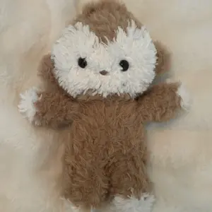 Handmade Crochet Fluffy Baby Monkey Soft Plush